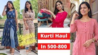 Amazon Stylish Kurti Haul ₹500 - ₹800 l Dream Simple