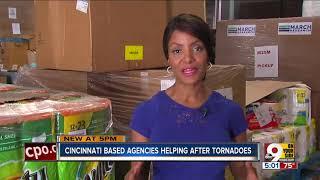 Cincinnati-based agencies help after tornadoes