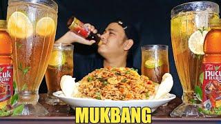 Mukbang minuman segar dingin asmr teh pucuk harum