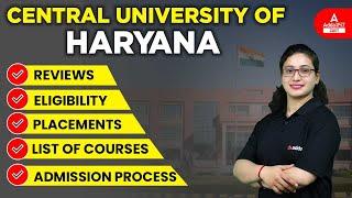 Central University of Haryana Admission 2022  Eligibility List of courses Placements Reviews