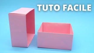 How to make an easy origami paper box TUTO