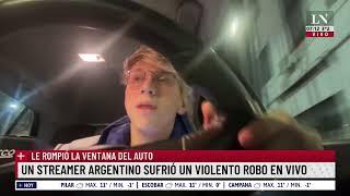 Un streamer argentino sufrió un violento robo en vivo