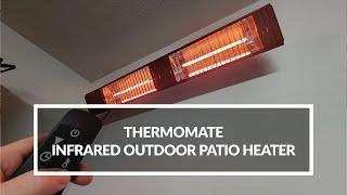 Thermomate Infrared Outdoor Patio Heater  Full Gargage Installation Video #garage #outdoor #heater