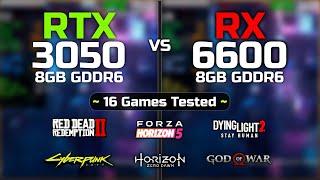 RX 6600 vs RTX 3050  16 Games Tested