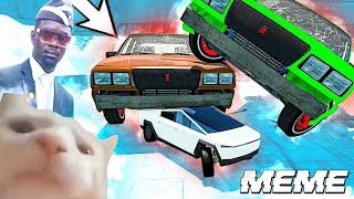 Cat is Vibing - Beamng DANCE COFFIN ON FUNERAL MEME COMPILATION  BeamNG Drive Derby