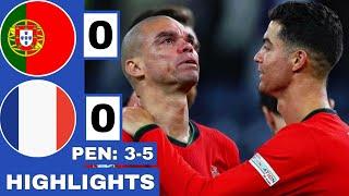 ️Portugal vs France 0-0 PEN 3-5 Extended HIGHLIGHTS  EURO 2024 Quarter-Final