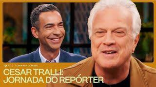 Cesar Tralli conta histórias CURIOSAS da carreira de jornalista e vida pessoal  Conversa Com Bial