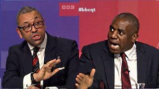 Tory Minister of All of Space alleges Labour MP Racist. BBC Question Time Ukraine crisis.