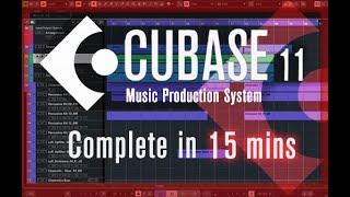 Cubase 11 - Tutorial for Beginners in 15 MINUTES   All-in-one Video 