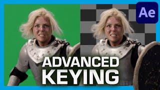 ADVANCED Green Screen KEYING Techniques  After Effects Tutorial