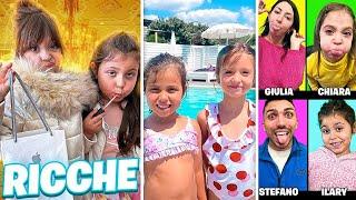 3 STORIE DI MAMMAGIULIA E FIGLIACHIARA CON STEFANO E ILARY - FESTA IN PISCINA INTERVISTA SORELLE