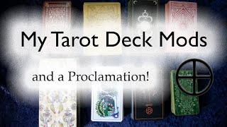 My Tarot Deck Mods - Autumn 2021  A deck mod proclamation for 2022 and thank you to @peekaboorose