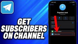 How To Get Subscribers on Telegram Channel 2024 - Easy Fix