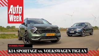 Kia Sportage PHEV vs. Volkswagen Tiguan eHybrid - AutoWeek dubbeltest