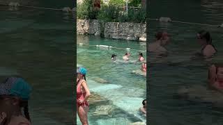 The Wonder Of Nature Pamukkale Cleopatra Pool -Hot Day #pamukkale