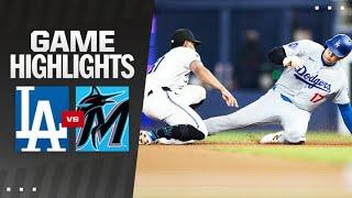 Dodgers vs. Marlins Game Highlights 91824  MLB Highlights