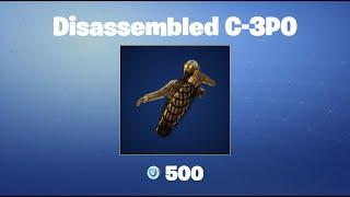 Disassembled C-3PO  Fortnite Back Bling