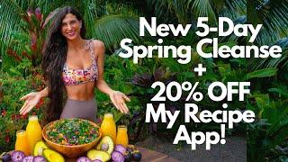 New 5-Day Spring Cleanse Meal Plan + 20% OFF My FullyRaw Recipe App  500 Easy Raw Vegan Recipes 