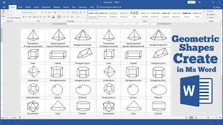 How to Create Geometric Shape in Ms Word Hindi Tutorial  Math Question Shape Design in Ms Word 