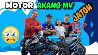 GREBEK AKANG MV DI BENGKEL MOTOR NYA JATOH⁉️