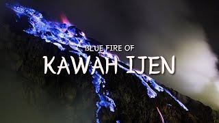 Blue fire of Kawah Ijen Java Indonesia