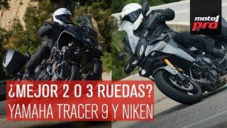 ¿Mejor dos o tres ruedas? Probamos las nuevas YAMAHA Niken GT y Tracer 9 GT+