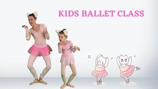 Ballet For Kids  Kitty Cat Ballerina Ballet  Kids Ballet Ages 3-8  Pas De Chat Ballet Tutorial