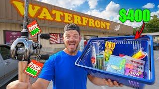 Worlds BIGGEST Fishing Gas Station Challenge NO BUDGET