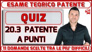 QUIZ PER ARGOMENTO 11 DOMANDE SULLA PATENTE A PUNTI. A QUANTE RISPONDERAI CORRETTAMENTE?