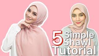 Simple Shawl Tutorial  5 Styles