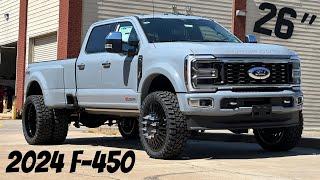 ** 2024 Ford F-450 ** with a 4.5” Stryker lift kit and 26” JTX Forged wheels