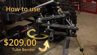 Using the $209 Roll Cage Tube Bender from Amazon