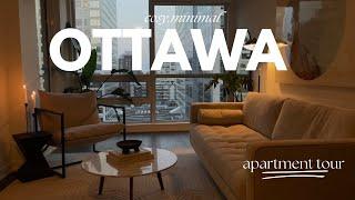 MINIMALIST APARTMENT TOUR  1 Bed 1 bath + Den  Ontario Canada  