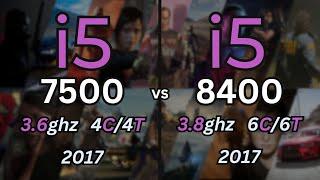 i5 7500 vs i5 8400 Tested in 14 Games 2024  1080p