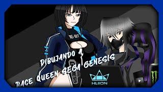 Dibujando a  drawing to Race Queen Sega Genesis Human Consoles