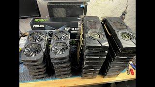 Testing 29 newly arrived GPUs