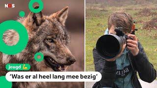 Sem 12 maakt prachtige fotos van een wolf