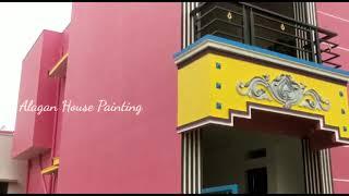 House outdoor painting models and Design  Tamil House spray painter  Alagan House painting