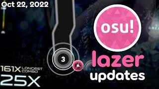 lazer updates - October 22 2022