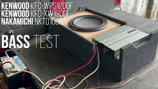 BASS TEST - Kenwood Shallow Mount Subwoofer + Nakamichi 1000w Amplifier