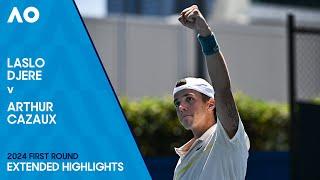 Laslo Djere v Arthur Cazaux Extended Highlights  Australian Open 2024 First Round