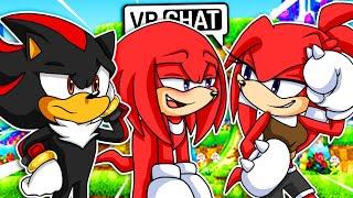 Shadow and Knuckles Meet FEMALE KNUCKLES VR Chat