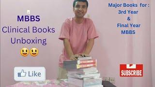 Unboxing MBBS 3rd Year Major Clinical Books 