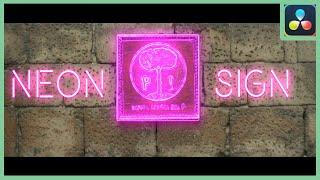 Neon Sign Effect  DaVinci Resolve 18 