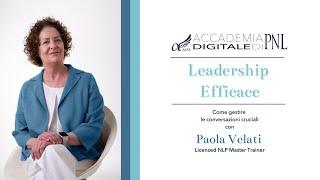 Leadership Efficace - Video Lezione 6