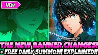 *THE NEW BANNER CHANGES & FREE DAILY SUMMONS* + RATES & PITY SYSTEM EXPLAINED One Punch Man World