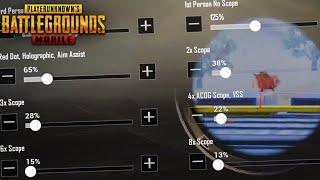 BEST SETTINGS AND SENSIVITY  PUBG MOBILE