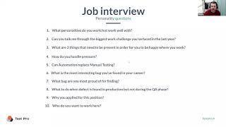 QA personality interview questions