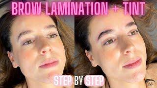 LAMINATION + BROW TINT PROCESS Step by Step using Thuya and Brow Code