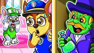 ZOMBIE Is Coming??  ROCKY Please Dont Be Scare - Paw Patrol Ultimate Rescue - Rainbow 3